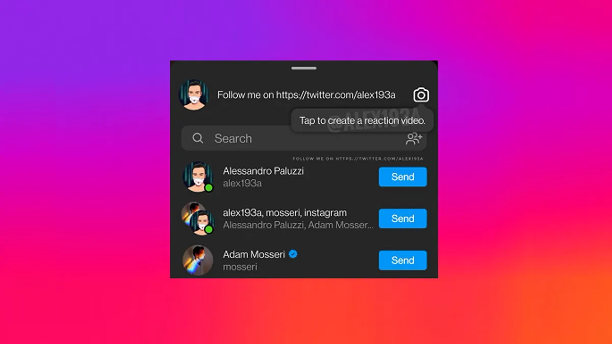 Instagram reaction Reel
