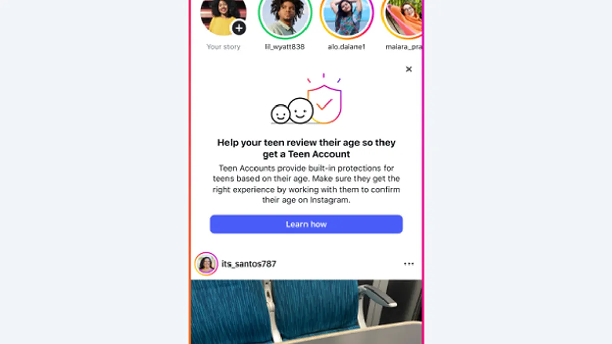 Meta teen safety update