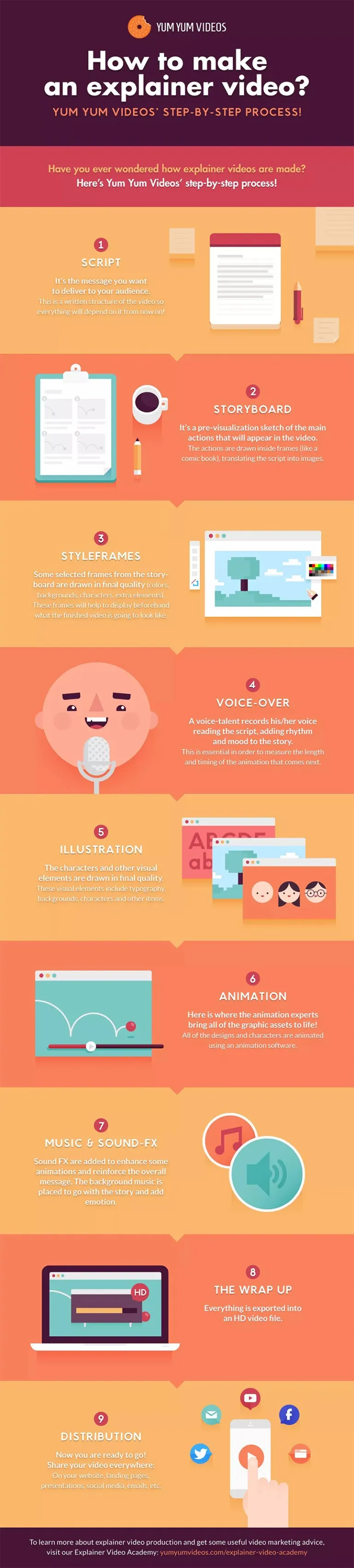 Explainer video infographic
