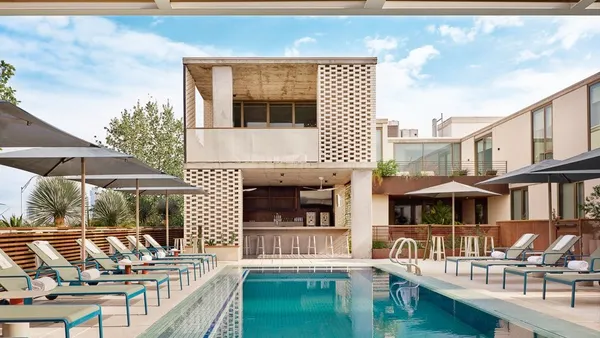 The rooftop pool at the South Congress Hotel in Austin, Texas.