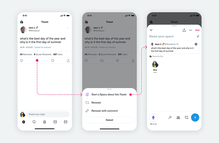 Twitter Spaces update