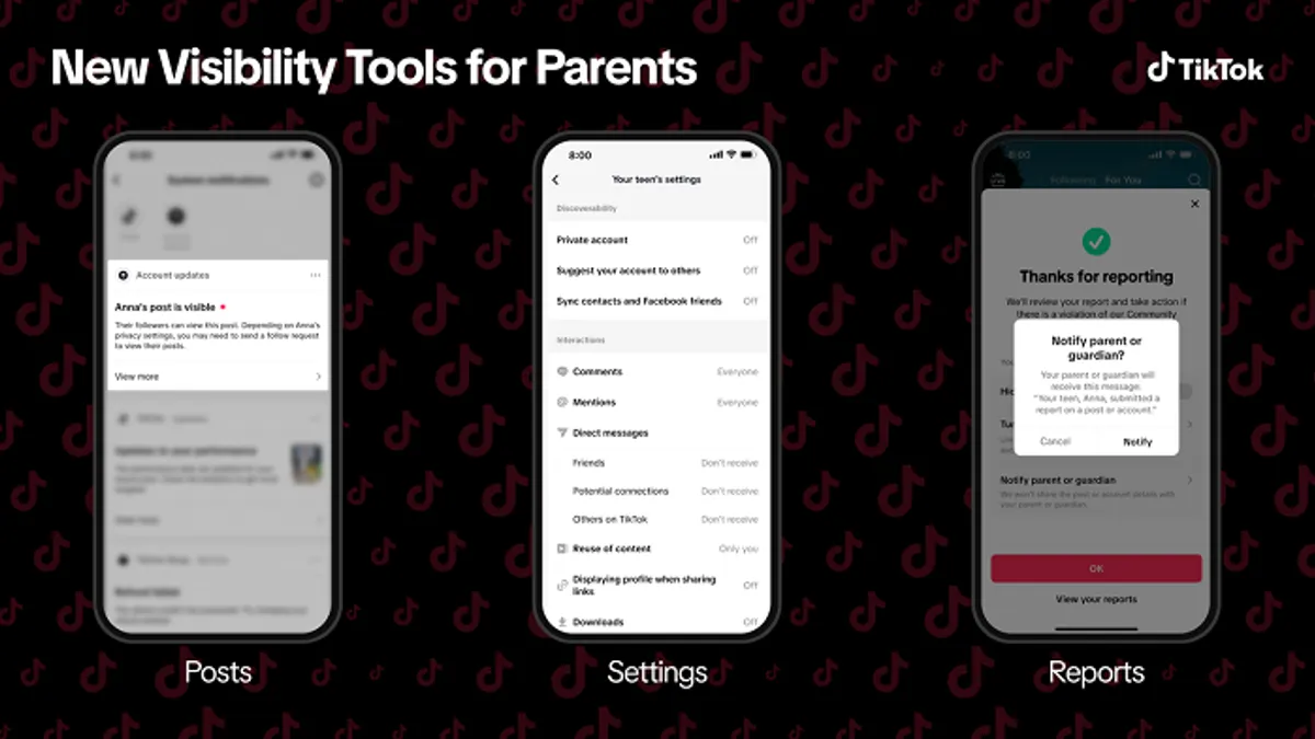 TikTok parent tools