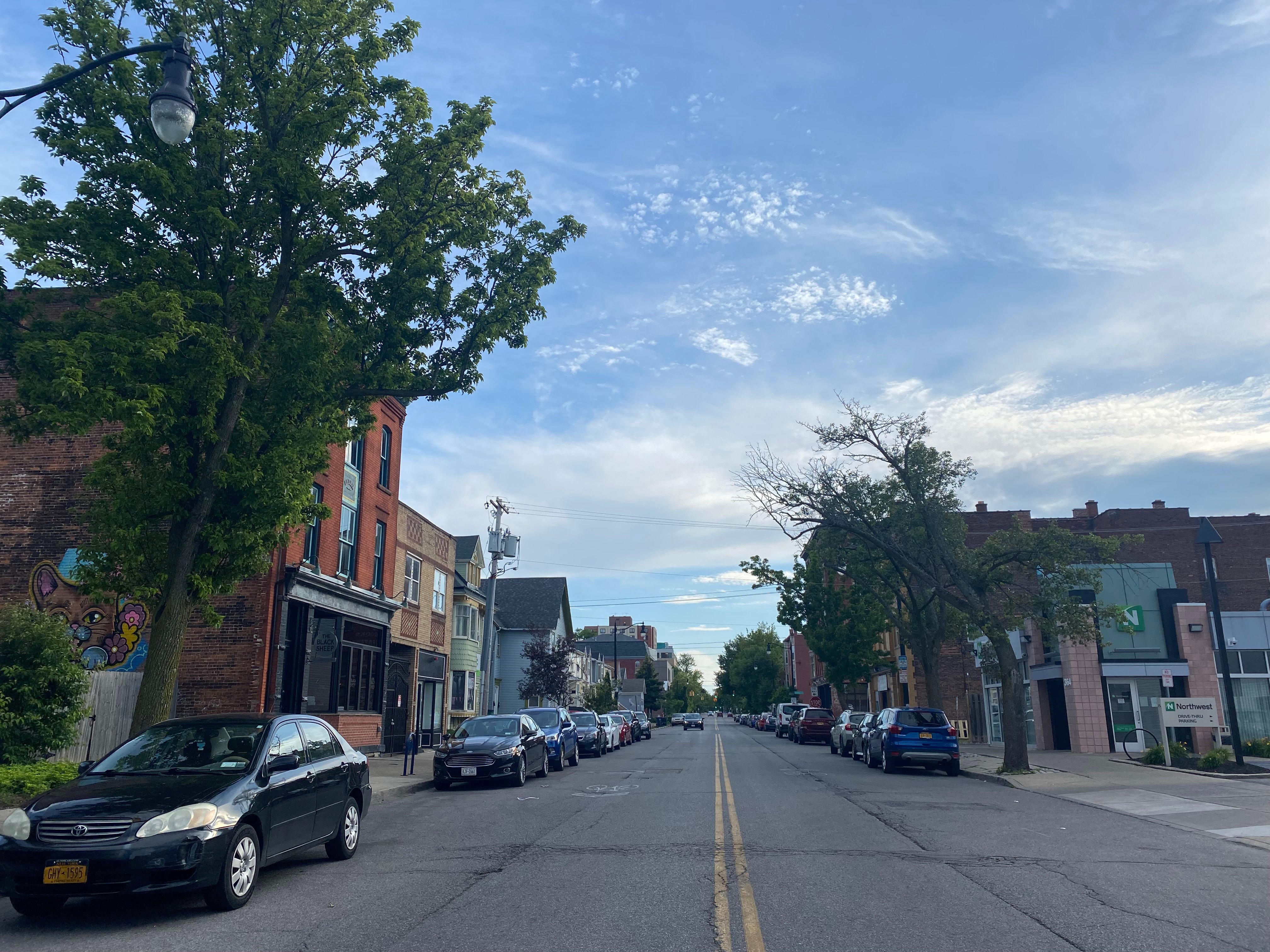 A few of Connecticut Street on Buffalo's West Side, where the Health Professions Hub is located.