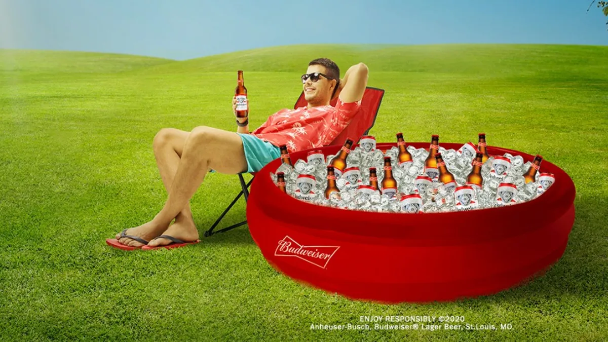 Budweiser, summer, beer