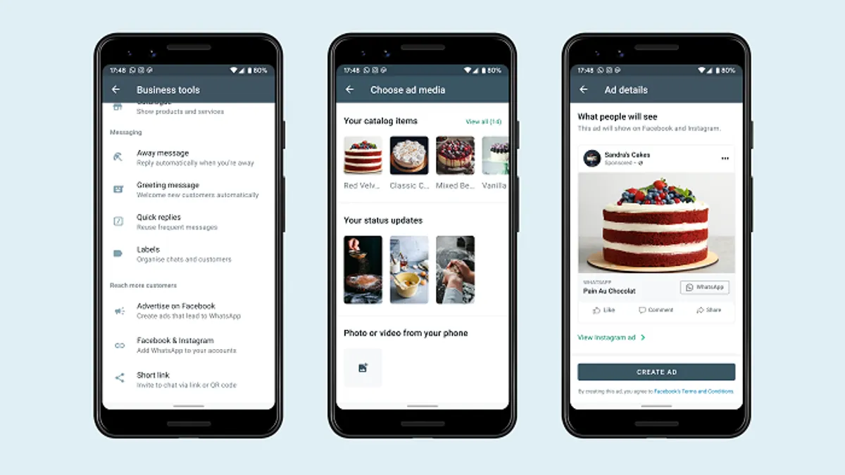 WhatsApp ad creation
