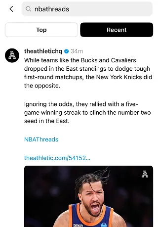 Threads recent