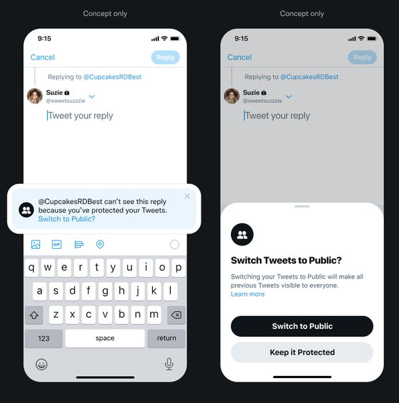 Twitter privacy update