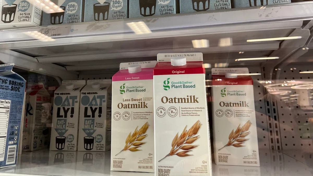 Plant-based milk at a Target store in Washington, D.C.