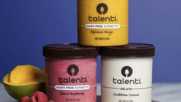 Containers of Talenti gelato made by Unilever.