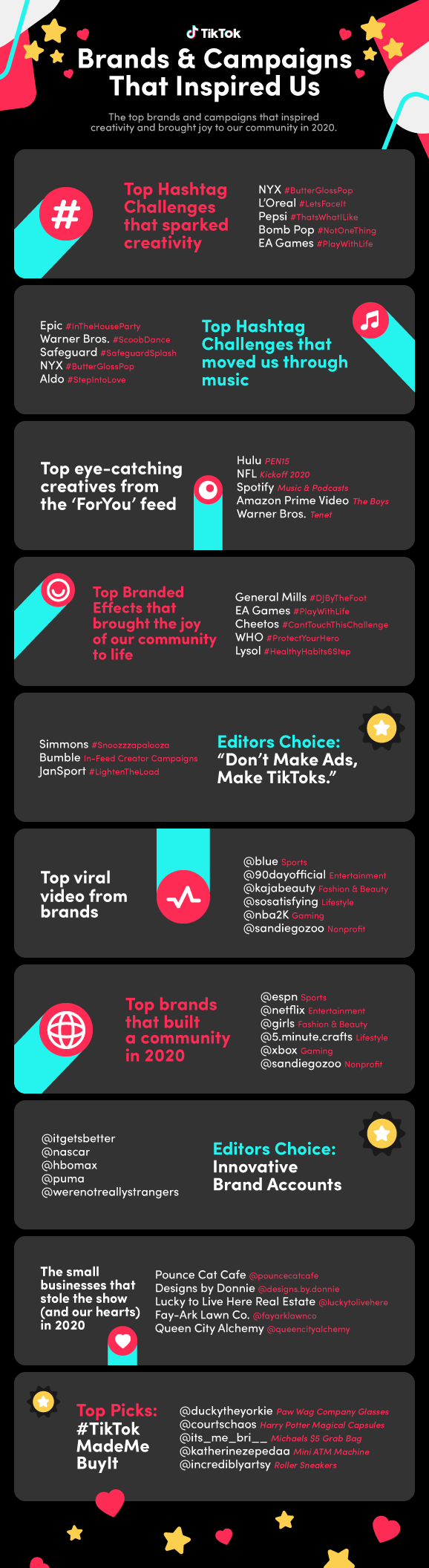 TikTok brand campaigns 2020