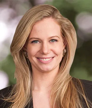 This is a headshot of Sarah Hutchins, a partner in Parker Poe's Charlotte office.