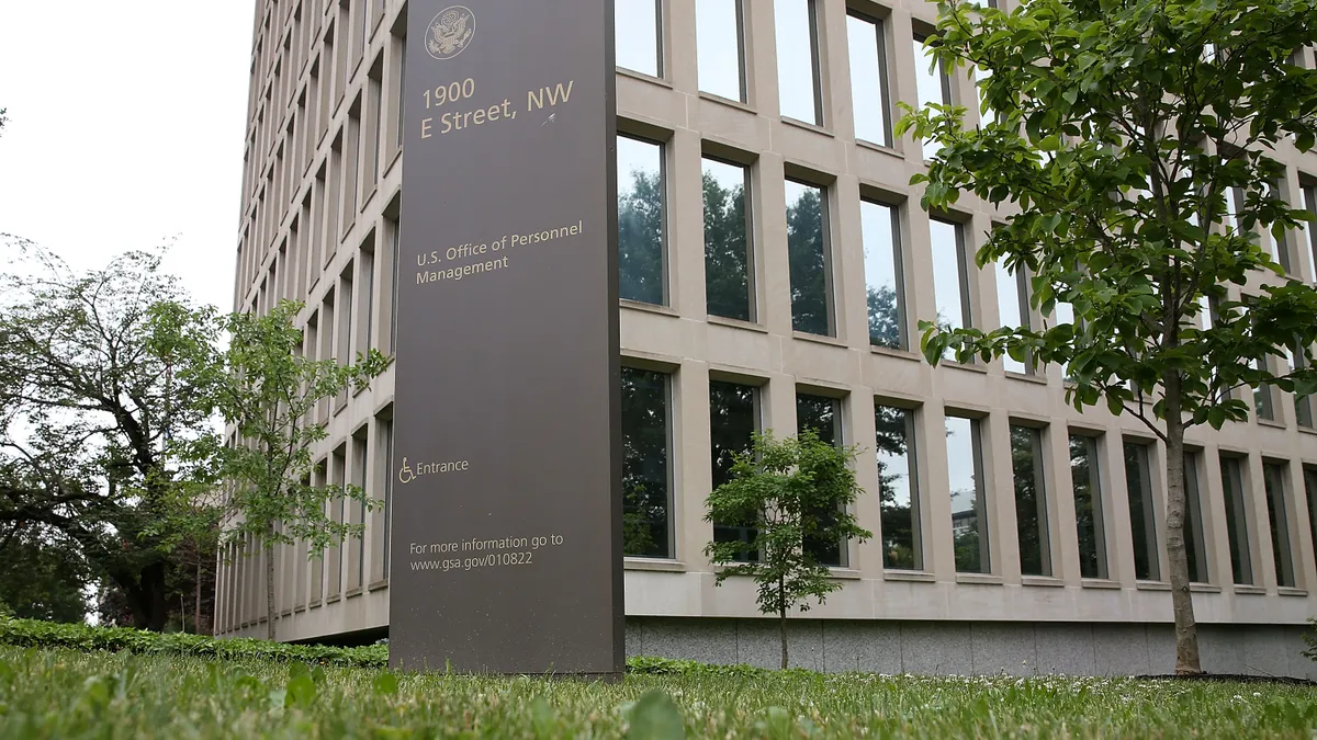 The Theodore Roosevelt Federal Building that houses the Office of Personnel Management headquarters in Washington, D.C.