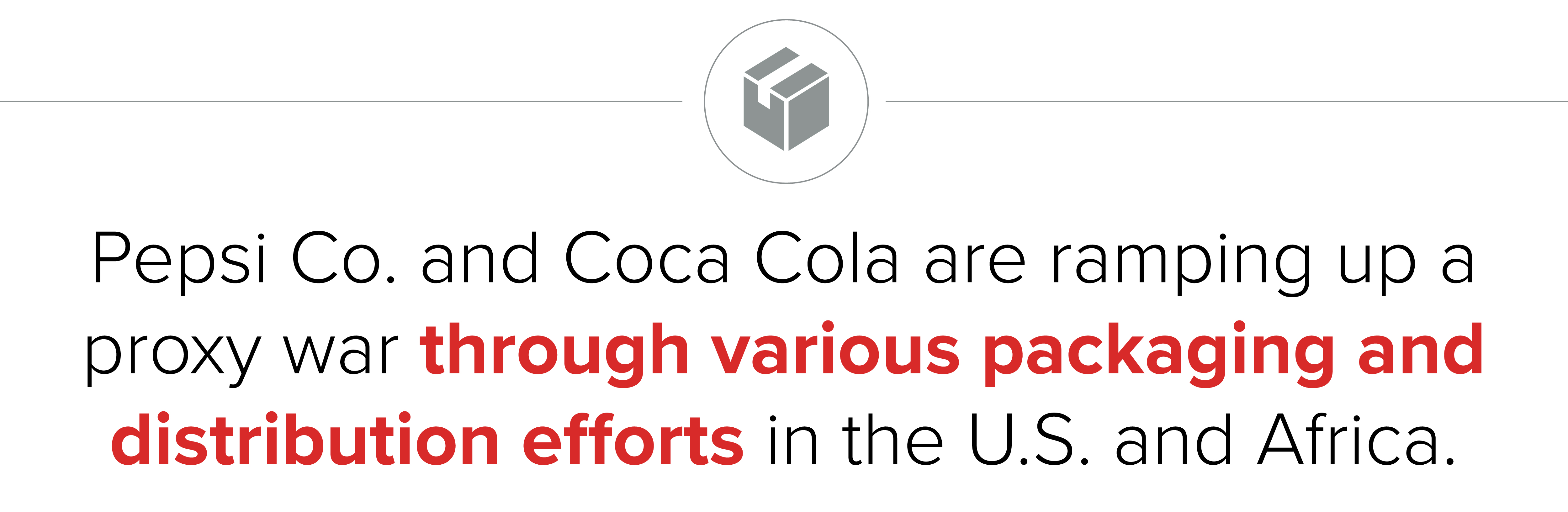 Coke and Pepsi enter proxy war