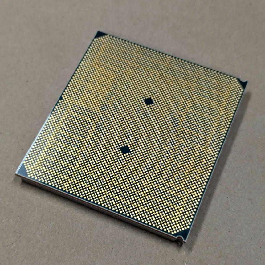 A picture of IBM&#x27;s Telum II mainframe AI processor chip.