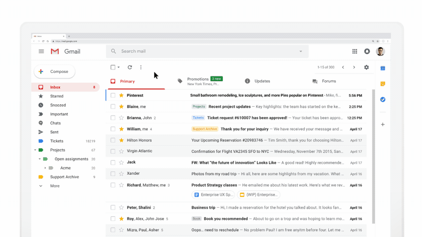 Pinterest dynamic email example