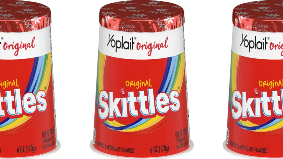 General Mills launched Yoplait Skittles in summer 2021.