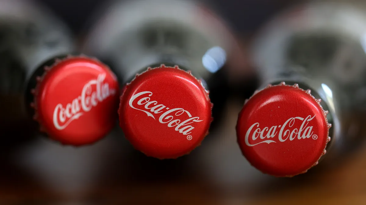 Bottles of Coca-Cola products displayed in San Anselmo, Calif.