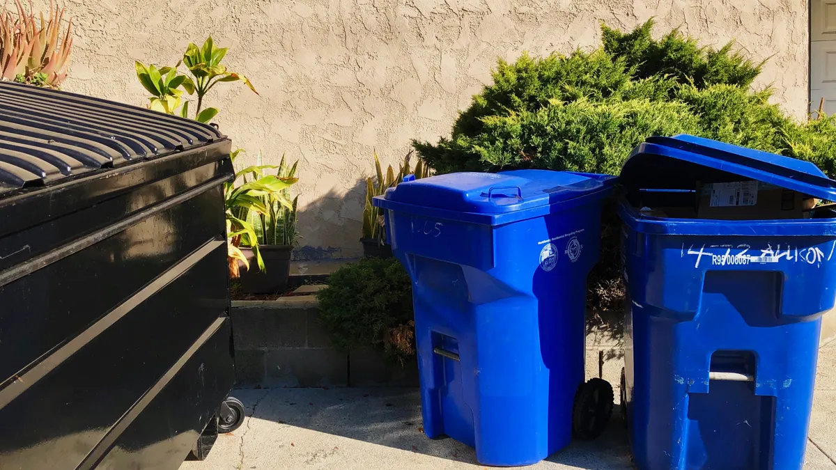 Waste and recycling containers in Los Angeles, California