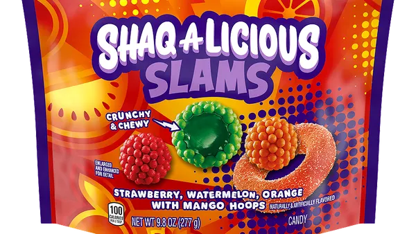 A package of Hershey's Shaq-A-Licious Slams.