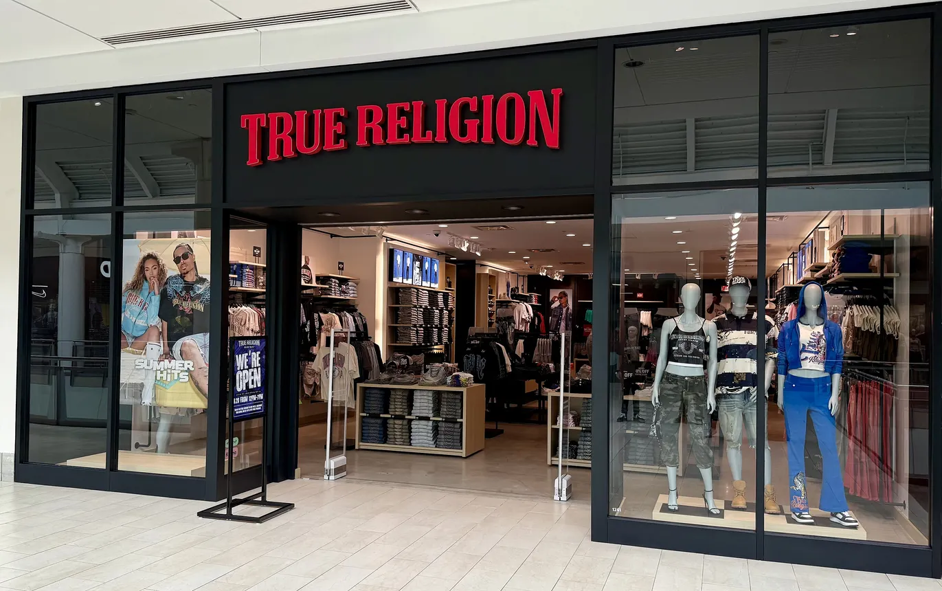 A True Religion storefront.