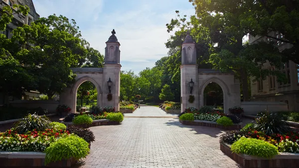 Gates on Indiana University's Bloomington campus.