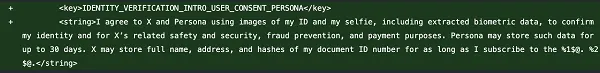 X persona code