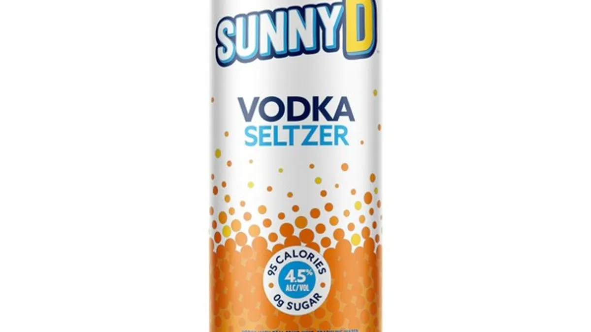 Sunny D, rtd, ready to drink, Vodka seltzer