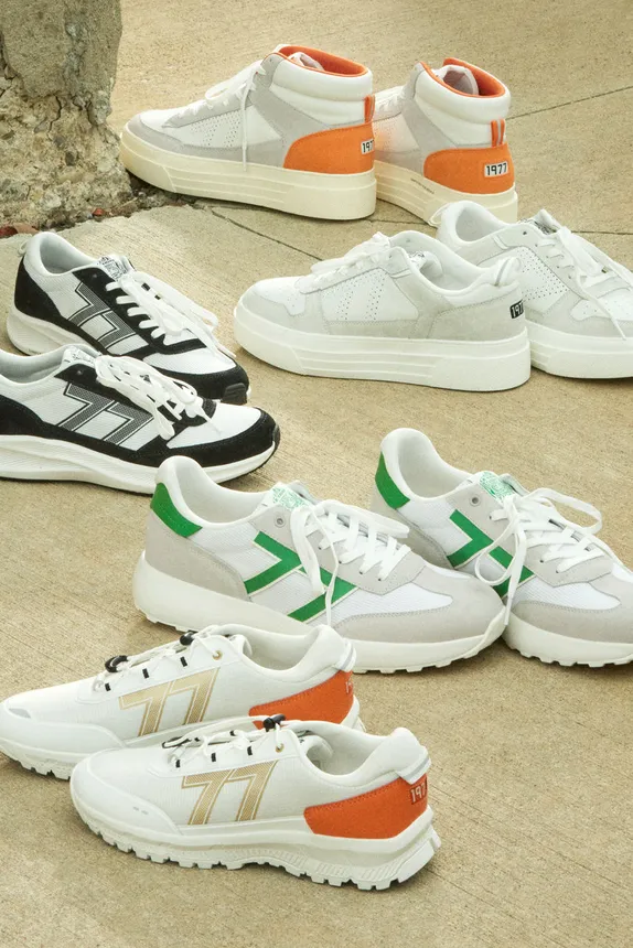 A selection of several Le Tigre sneaker styles from Designer Brands