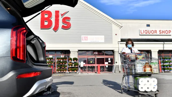 Exterior of BJ's Wholesale Club store