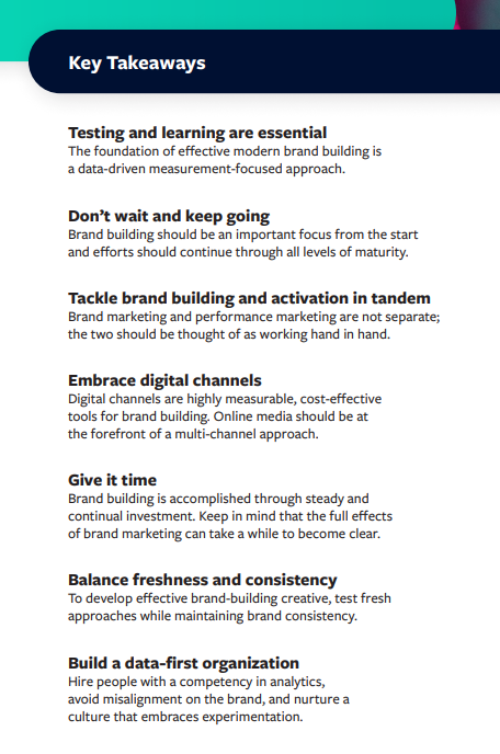 Facebook Brand Building guide