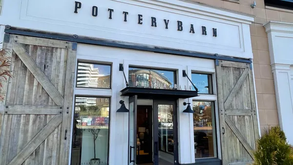 Exterior of a Pottery Barn store in Bethesda, Maryland