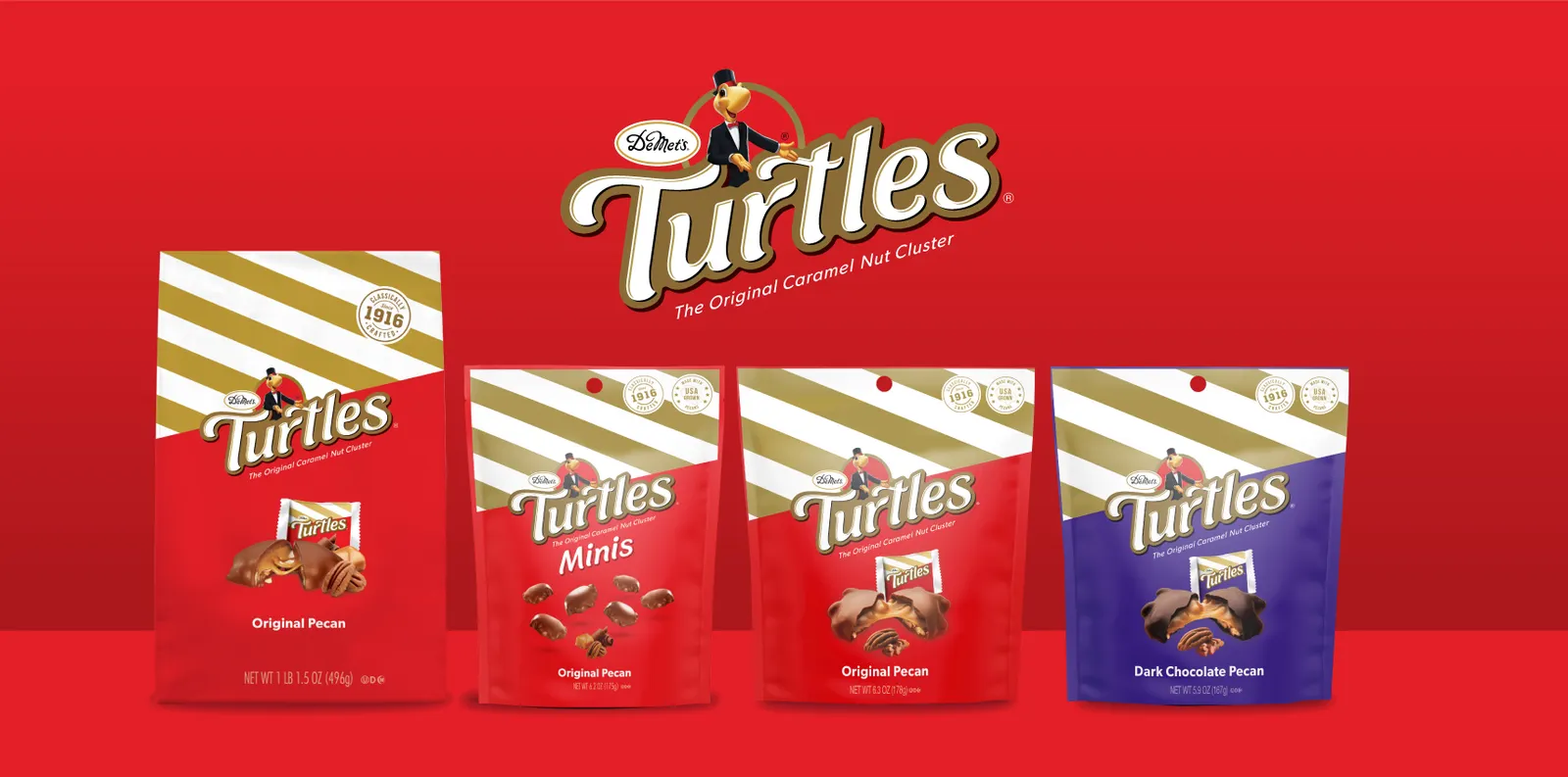 Turtles candies owned by Godiva