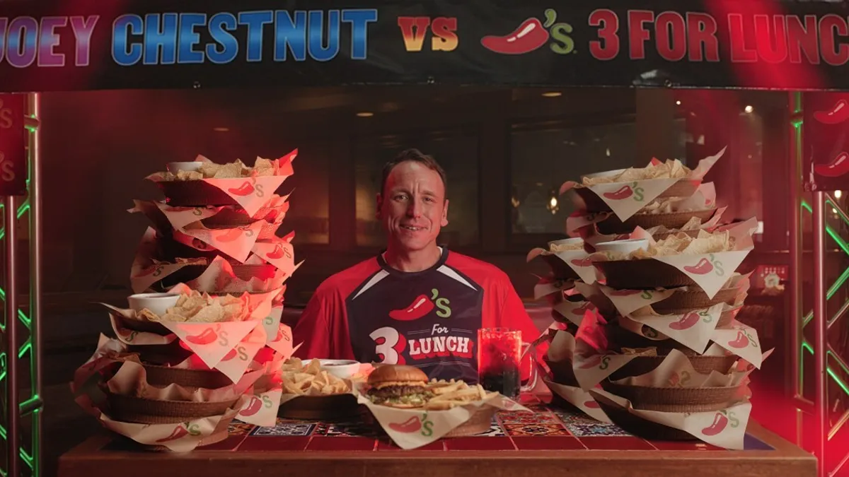 Joey Chestnut for Chili's