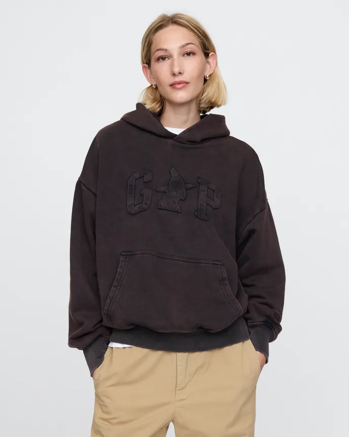 A model wears a hoodie from the Gap and Wicked collection