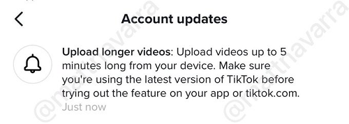 TikTok 5 minute clips