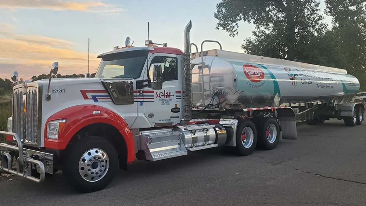 Solar Transport Maverik FJ Management tanker truck