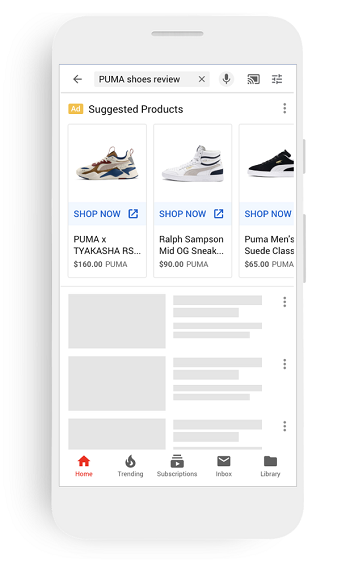 YouTube visual search ads