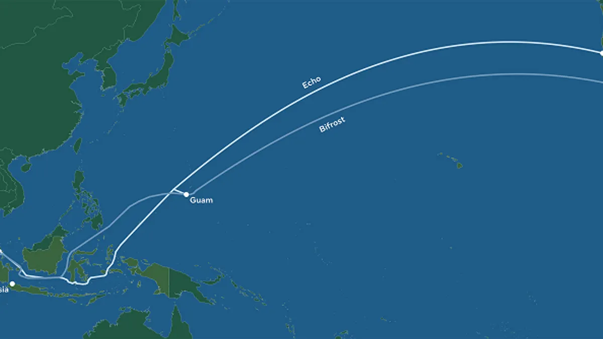 Facebook Asia Pacific cables