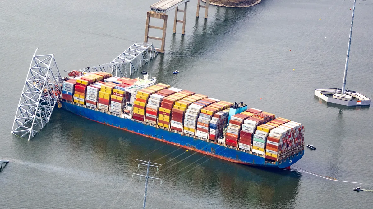 A cargo ship struck and collapsed the Francis Scott Key Bridge in Baltimore on March 26, 2024.