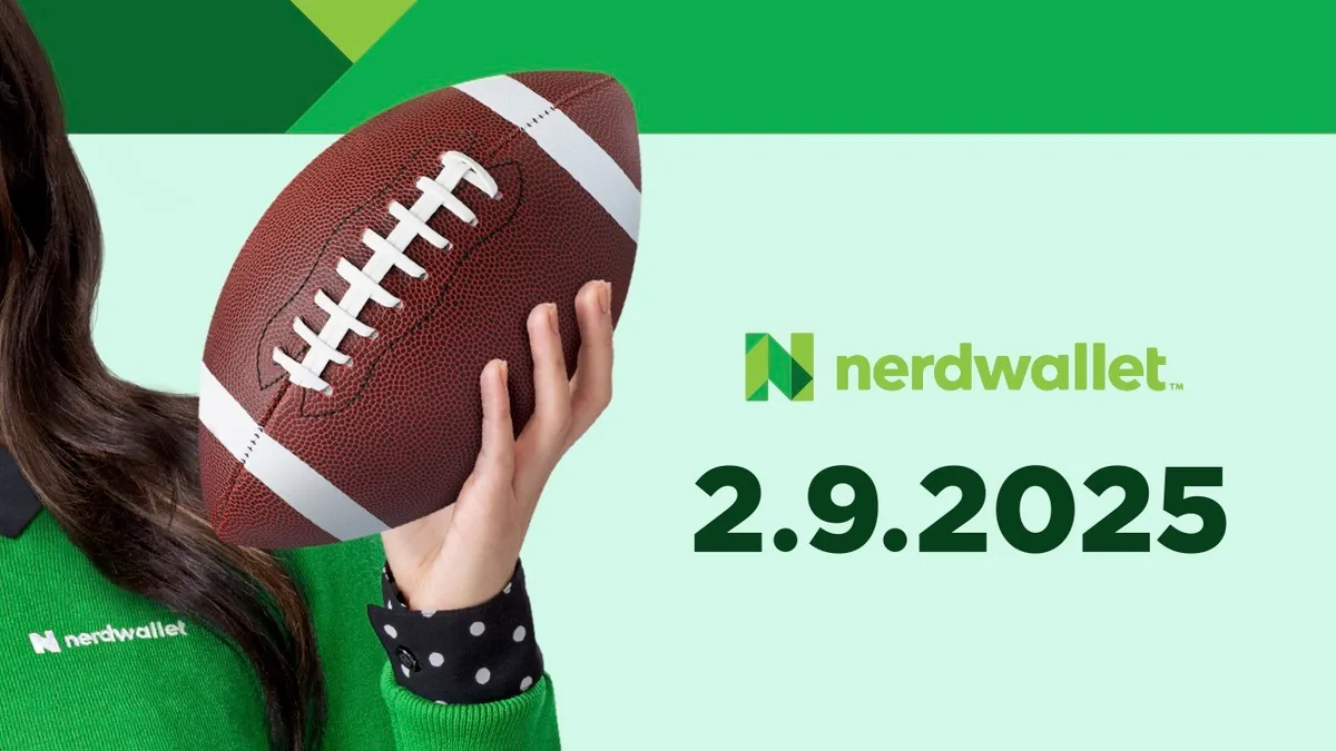 NerdWallet Super Bowl 2025 imagery