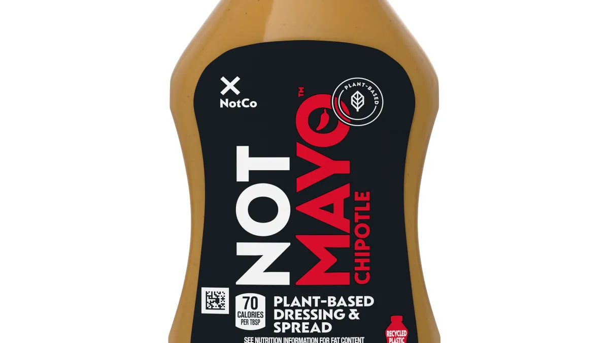 Bottle of mayo from Kraft Heinz Not Company