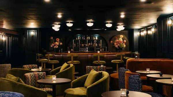 The interior of Hotel Granada Midtown in Atlanta.