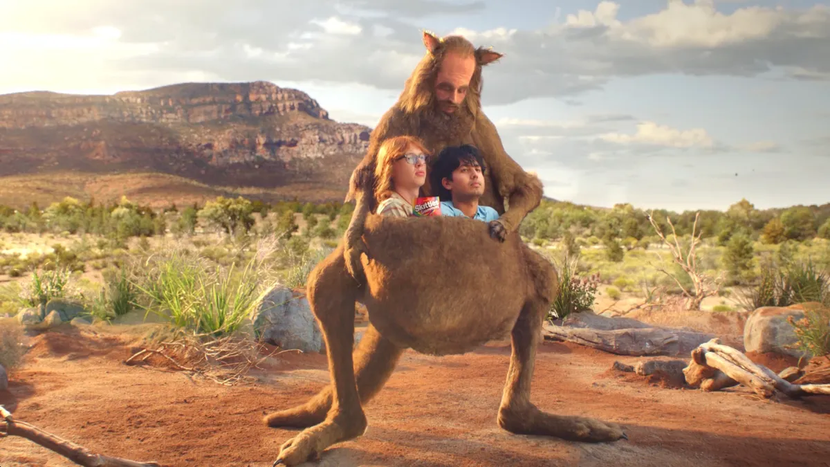 Mangaroo ad for Skittles Gummies
