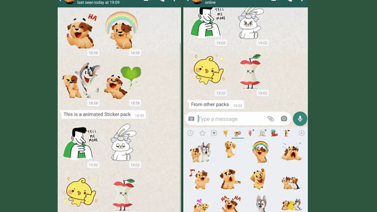 WhatsApp animated stickers