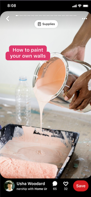 Pinterest Paid Partnership tag