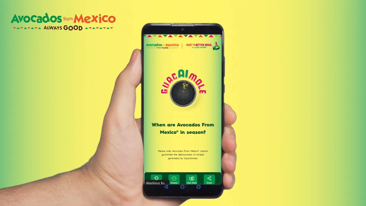 A mockup of the GuacAImole app