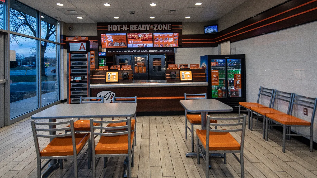 An image of a countertop at Little Caesars