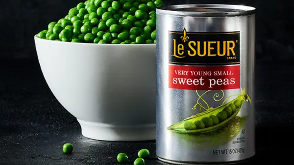 Can of Le Sueur peas