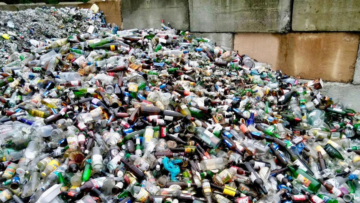 BevCon glass recycling bunker in North Carolina