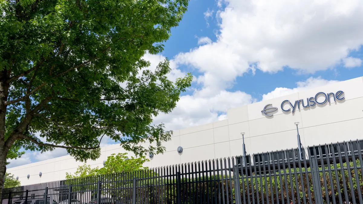 A large building that says CyrusOne.
